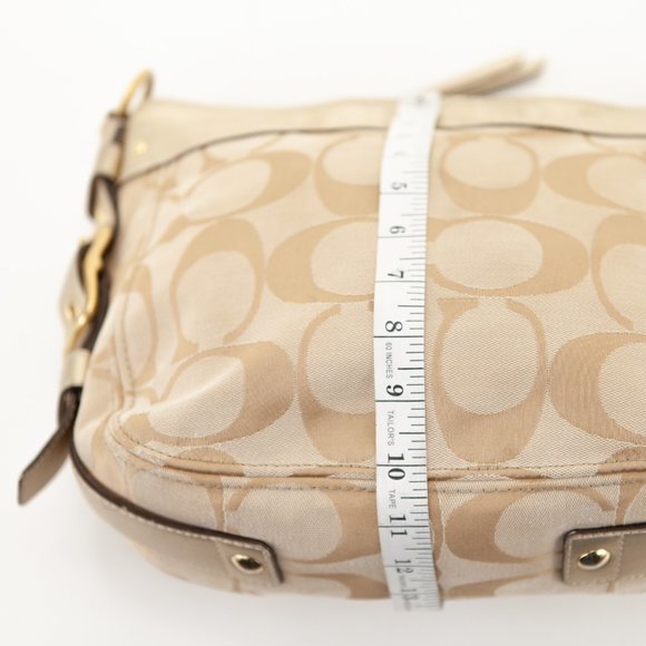 COACH Zoe Canvas Signature C Buckle Hobo Shoulder Handbag - H0868-12657 - Picture 15 of 16